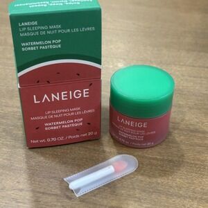 Laneige Lip Sleeping Mask Watermelon Pop 0.70oz 20g Hydrating Lip Balm Pink